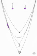 Load image into Gallery viewer, Paparazzi Gypsy Heart Purple Necklace
