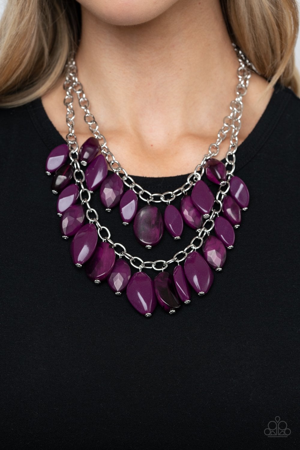 Paparazzi Palm Beach Beauty Purple Necklace