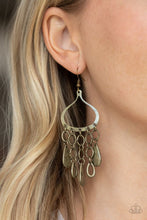 Load image into Gallery viewer, Paparazzi Lure Away - Brass Earring
