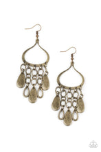 Load image into Gallery viewer, Paparazzi Lure Away - Brass Earring
