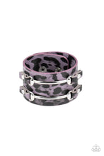 Load image into Gallery viewer, Paparazzi Safari Scene Purple Bracelet
