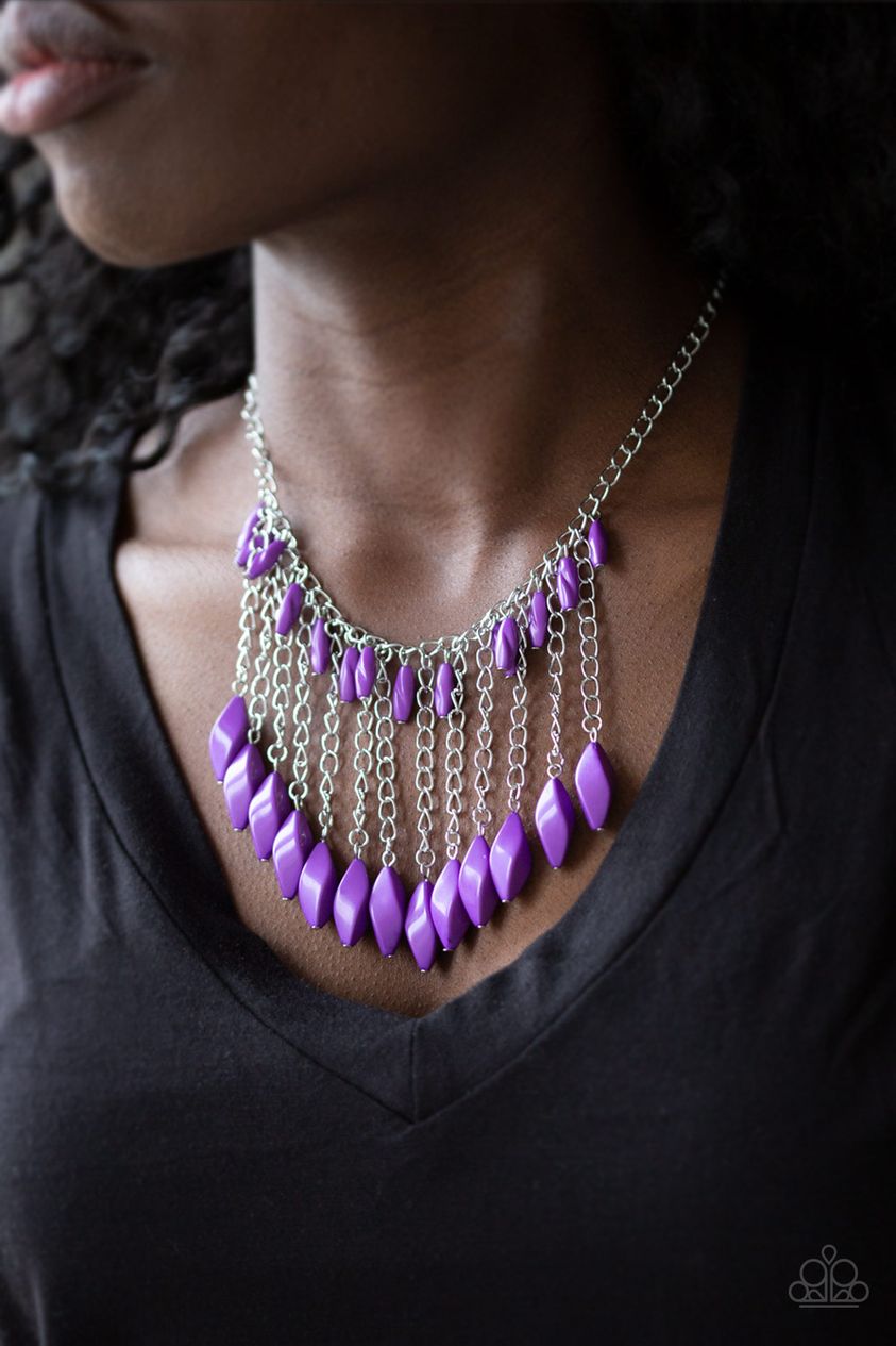 Paparazzi Venturous Vibes Purple Necklace