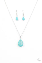 Load image into Gallery viewer, Paparazzi Stone Solo Blue Necklace
