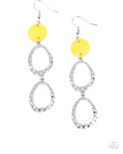 Load image into Gallery viewer, Paparazzi Surfside Shimmer - Yellow Earring
