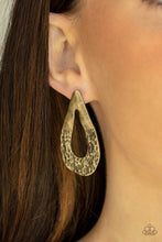 Load image into Gallery viewer, Paparazzi Industrial Antiquity - Brass Earring
