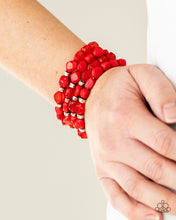 Load image into Gallery viewer, Paparazzi Nice GLOWING! - Red Bracelet
