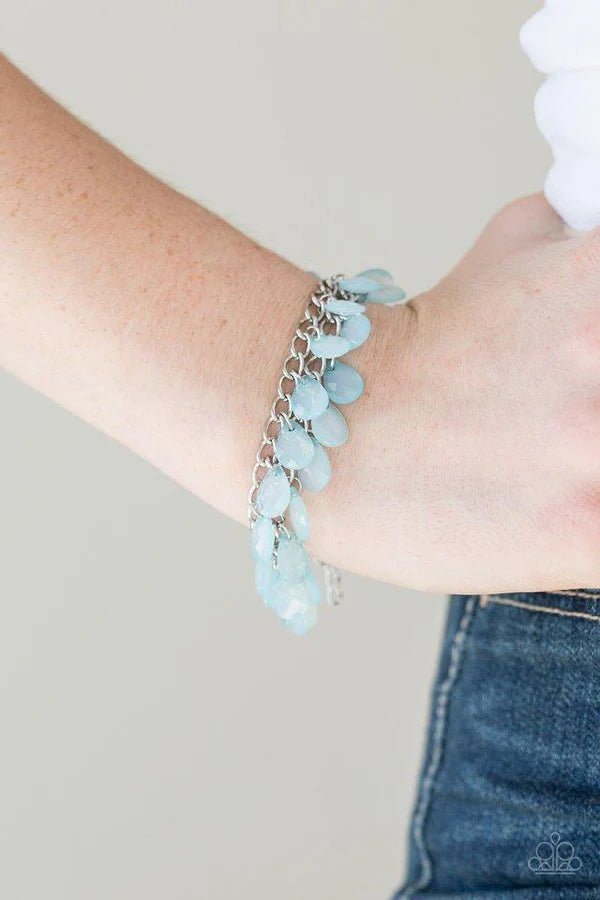 Paparazzi Step Out of Shine Blue Bracelet