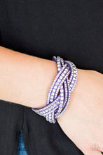 Load image into Gallery viewer, Paparazzi Bring on the Bling Urban Purple Bracelet
