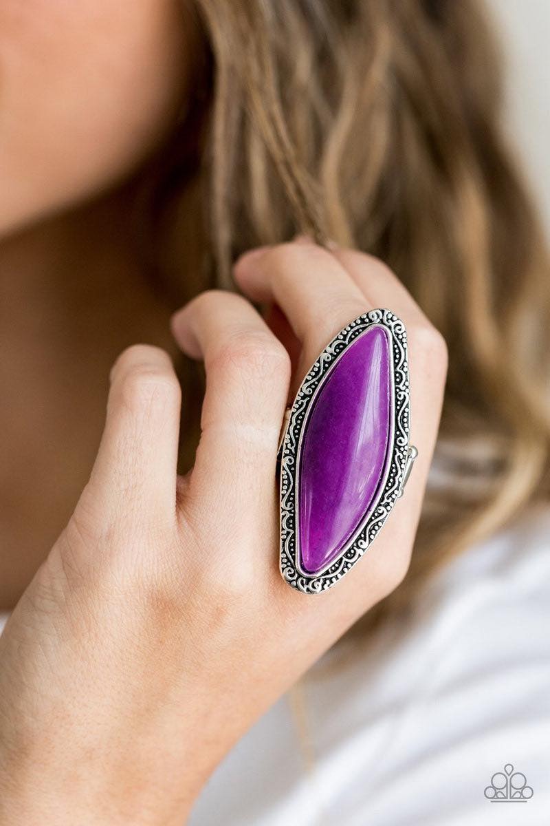 Paparazzi Mineral Mine Purple Ring