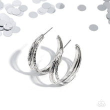 Load image into Gallery viewer, Paparazzi CONTOUR de Force - Silver Earring
