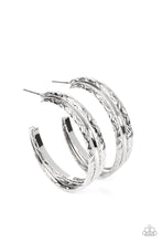 Load image into Gallery viewer, Paparazzi CONTOUR de Force - Silver Earring
