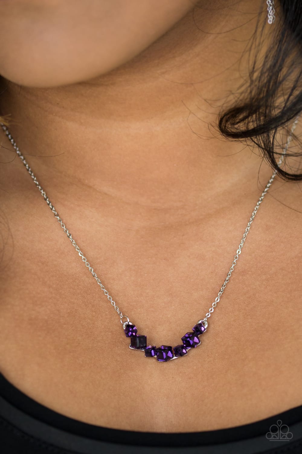 Paparazzi Loaded Dice Purple Necklace