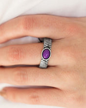 Load image into Gallery viewer, Paparazzi Zebra Zen Purple Ring
