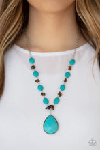 Load image into Gallery viewer, Paparazzi Desert Diva Blue Necklace
