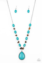 Load image into Gallery viewer, Paparazzi Desert Diva Blue Necklace
