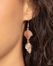 Load image into Gallery viewer, Paparazzi SHELL, I Was In the Area - Rose Gold Earring
