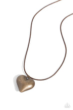 Load image into Gallery viewer, Paparazzi  CORDED Love - Brass Necklace
