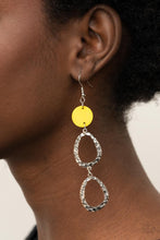 Load image into Gallery viewer, Paparazzi Surfside Shimmer - Yellow Earring
