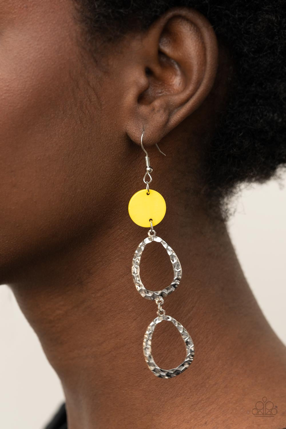 Paparazzi Surfside Shimmer - Yellow Earring