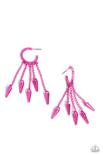 Load image into Gallery viewer, Paparazzi Piquant Punk - Pink Earring
