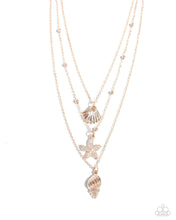 Load image into Gallery viewer, Paparazzi  Seashell Sonata - Rose Gold Necklace
