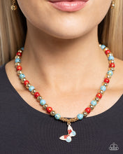 Load image into Gallery viewer, Paparazzi Speckled Story - Red Necklace

