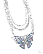 Load image into Gallery viewer, Paparazzi Winged Wonder - Blue Necklace
