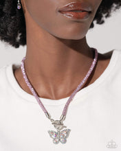 Load image into Gallery viewer, Paparazzi On SHIMMERING Wings - Pink Necklace
