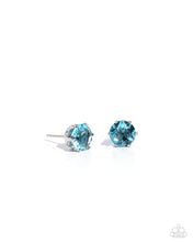 Load image into Gallery viewer, Paparazzi Breathtaking March Birthstone - Blue (Aqua) Post Earring
