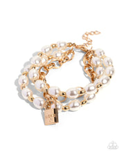 Load image into Gallery viewer, Paparazzi  LOVE-Locked Legacy - Gold Bracelet
