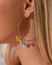Load image into Gallery viewer, Paparazzi Bemusing Butterflies - Multi Earring (April 2024 Life of the Party)
