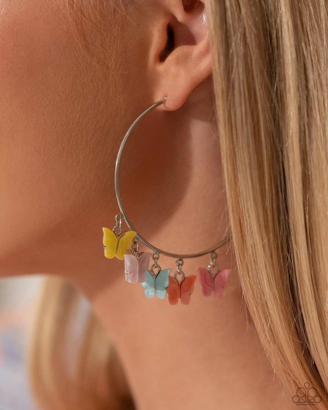 Paparazzi Bemusing Butterflies - Multi Earring (April 2024 Life of the Party)