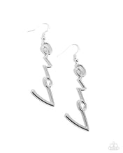 Load image into Gallery viewer, Paparazzi  Light-Catching Letters - Silver Earring
