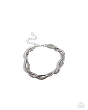 Load image into Gallery viewer, Paparazzi Tasteful Twists - Silver Bracelet
