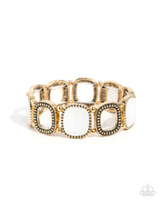 Load image into Gallery viewer, Paparazzi Socialite Shells - Gold Bracelet (September 2024 Fashion Fix Exclusive)
