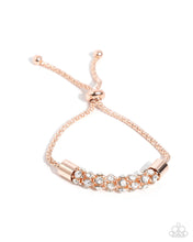 Load image into Gallery viewer, Paparazzi Serious Sentiment - Rose Gold Bracelet (October 2024 Fashion Fix Exclusive)
