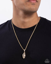 Load image into Gallery viewer, Paparazzi Football Future - Men&#39;s Gold Necklace
