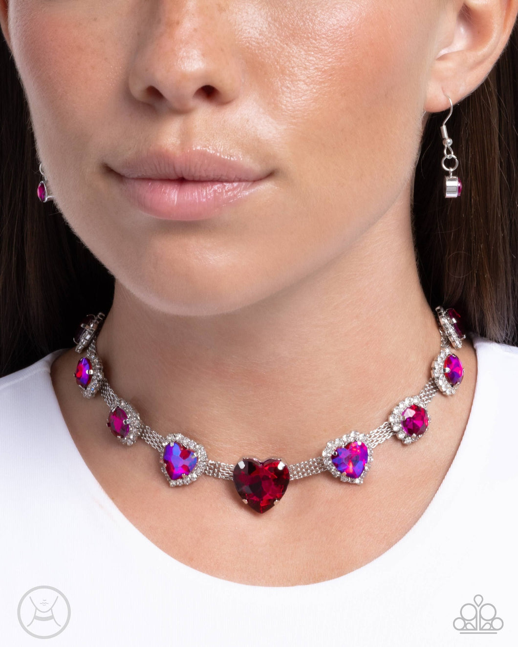 PRE-ORDER - Paparazzi Valentines Vibe - Pink Necklace