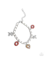 Load image into Gallery viewer, PRE-ORDER - Courting Change and XOXO Stream Red Bracelet/Earrings Set
