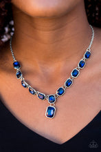 Load image into Gallery viewer, Paparazzi The Right to Remain Sparkly Blue Necklace
