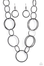 Load image into Gallery viewer, Paparazzi Shimmering Symphony - Black Necklace
