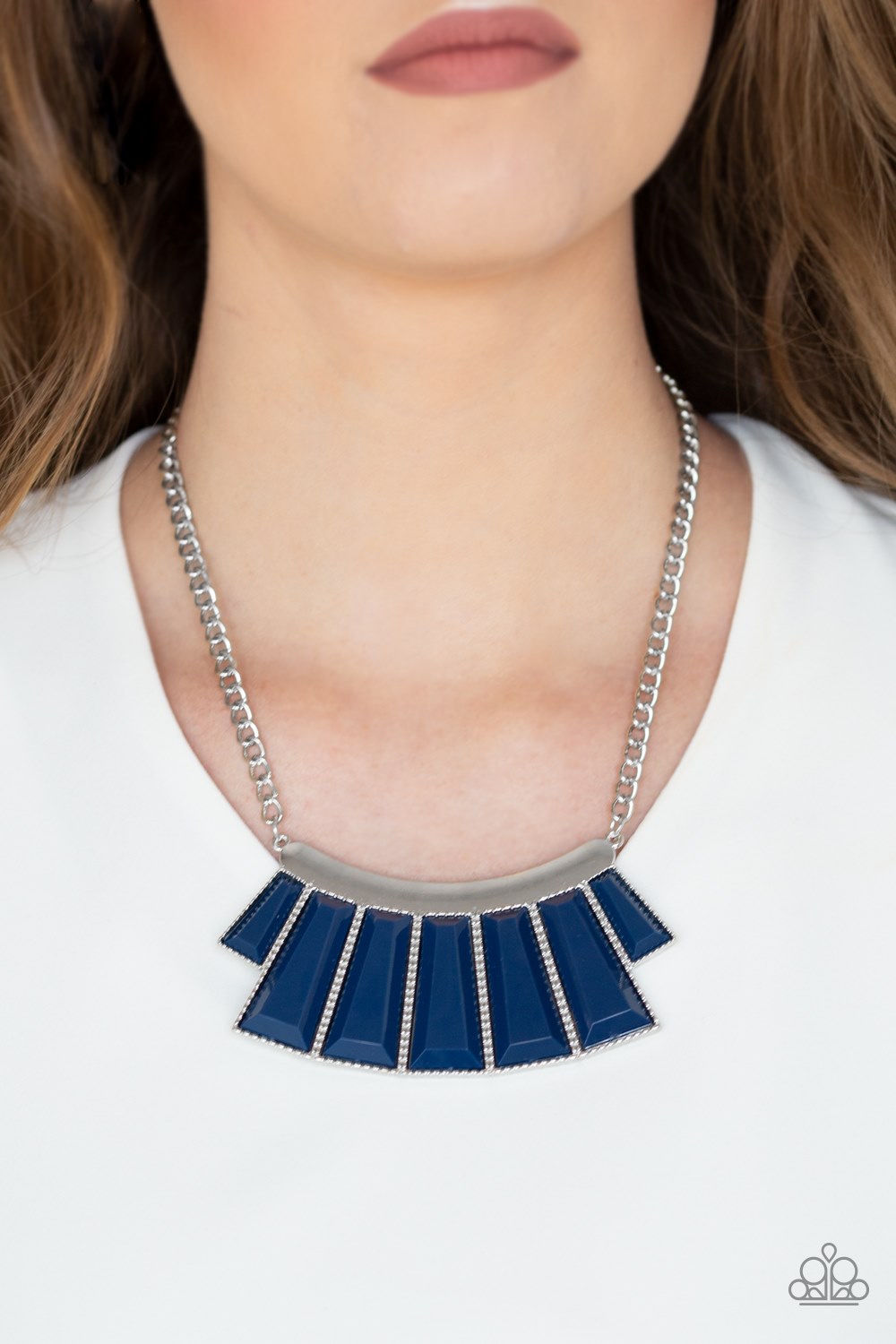 Paparazzi Glamour Goddess Blue Necklace