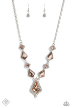 Load image into Gallery viewer, Paparazzi Sharp Showroom Orange Necklace (Fiercely 5th Avenue May 2023 Fashion Fix)
