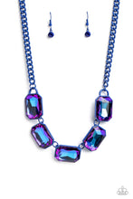 Load image into Gallery viewer, Paparazzi Emerald City Couture - Blue Necklace (June 2023 Life of the Party)
