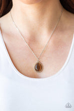 Load image into Gallery viewer, Paparazzi In GLOW Spirits - Brown Necklace
