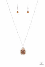 Load image into Gallery viewer, Paparazzi In GLOW Spirits - Brown Necklace
