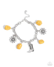 Load image into Gallery viewer, Paparazzi Badlands Beau - Yellow Bracelet
