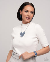 Load image into Gallery viewer, Paparazzi Fashionable Fringe Blue Necklace
