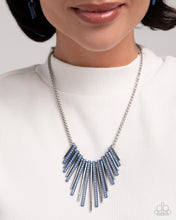 Load image into Gallery viewer, Paparazzi Fashionable Fringe Blue Necklace
