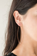 Load image into Gallery viewer, Paparazzi Hooked on Hoops Copper Earrings
